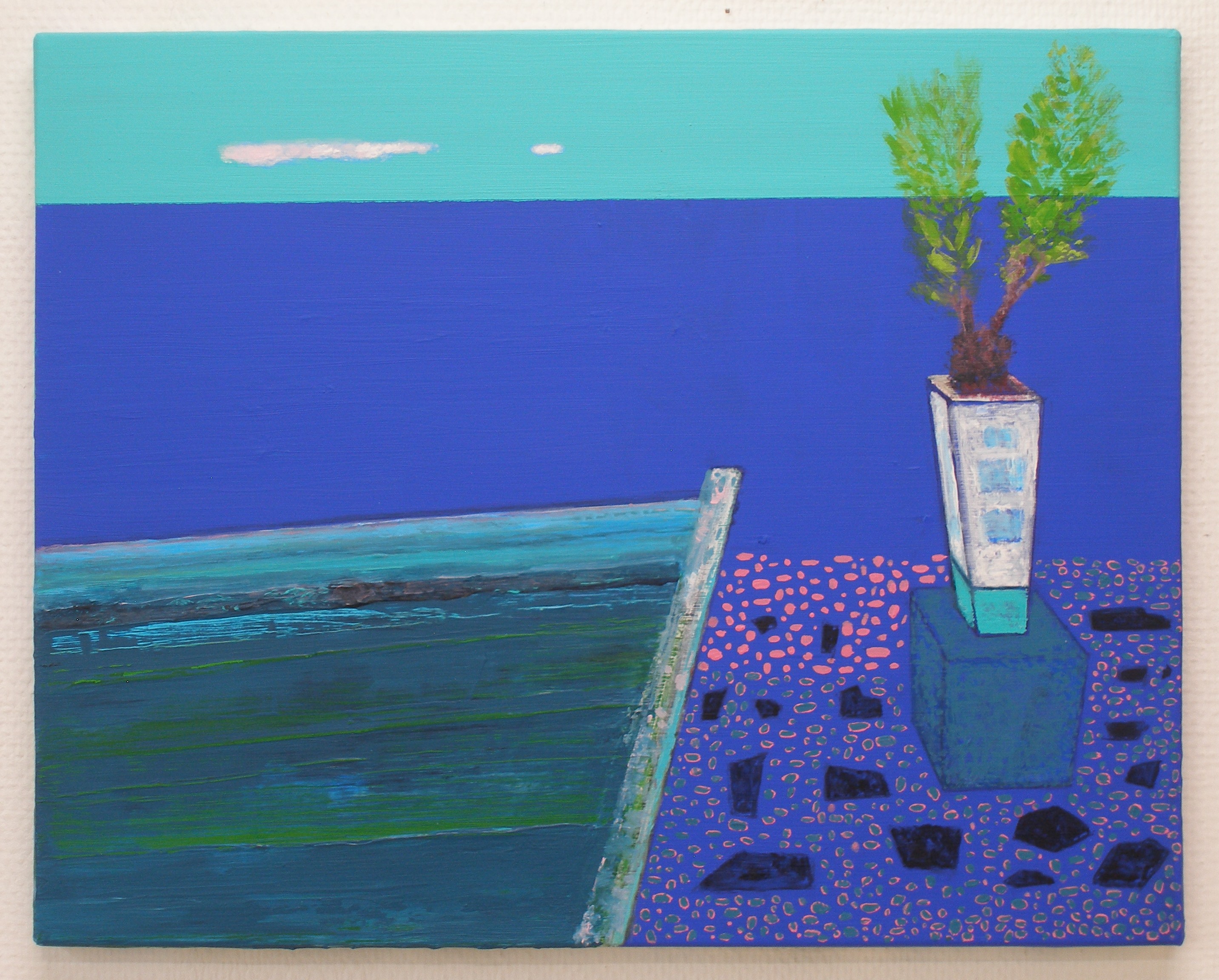 Shoreline 2, acrylic on canvas, 40x50cm