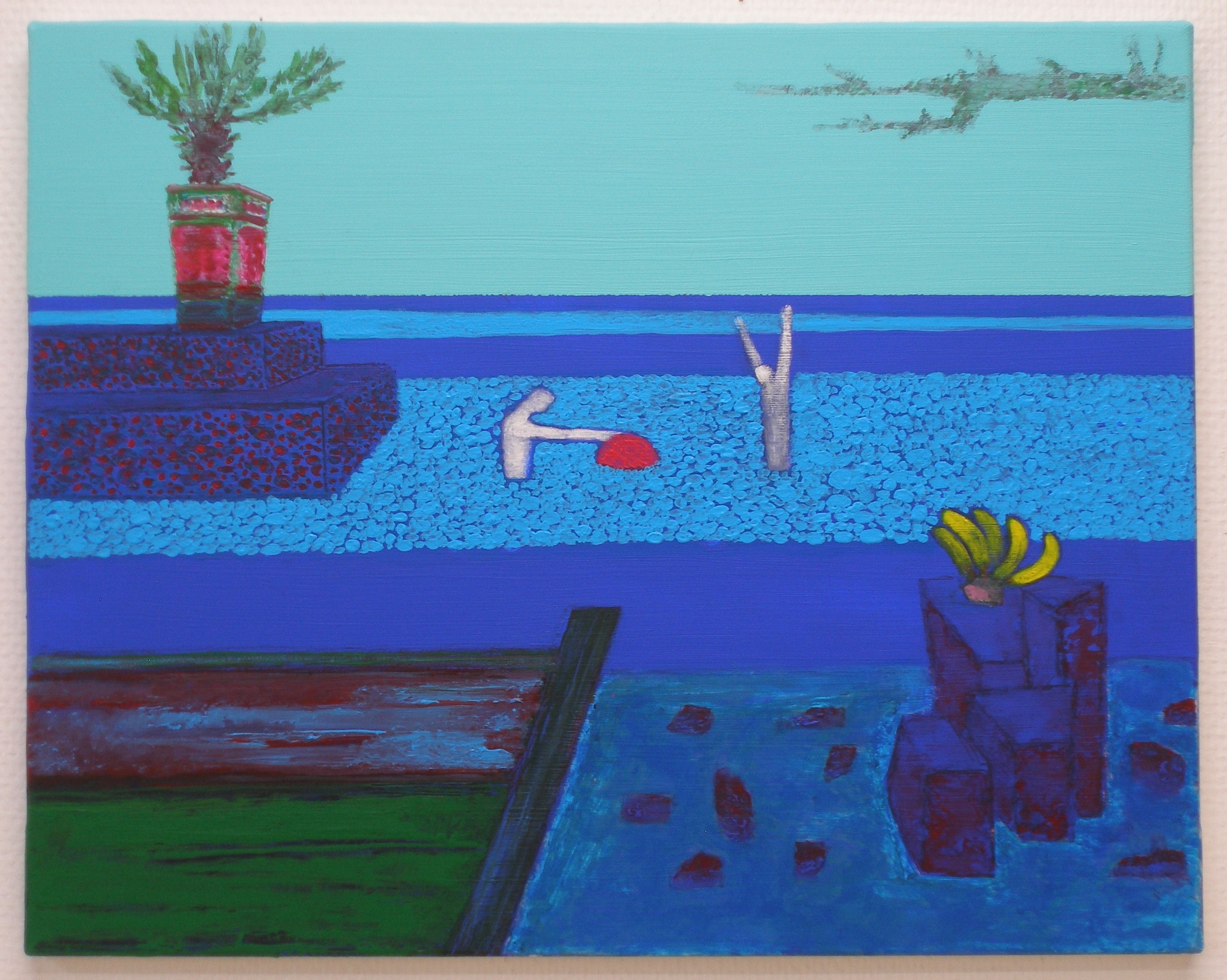 Shoreline 4, acrylic on canvas, 40x50cm