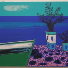 Shoreline 1, acrylic on canvas, 40x50cm