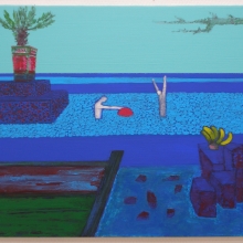 Shoreline 4, acrylic on canvas, 40x50cm