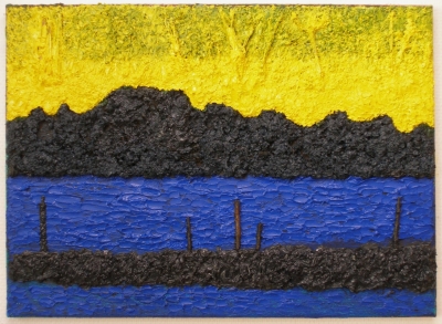 Soil/afternoon, oil-mixedmedia on canvas, 40x55cm