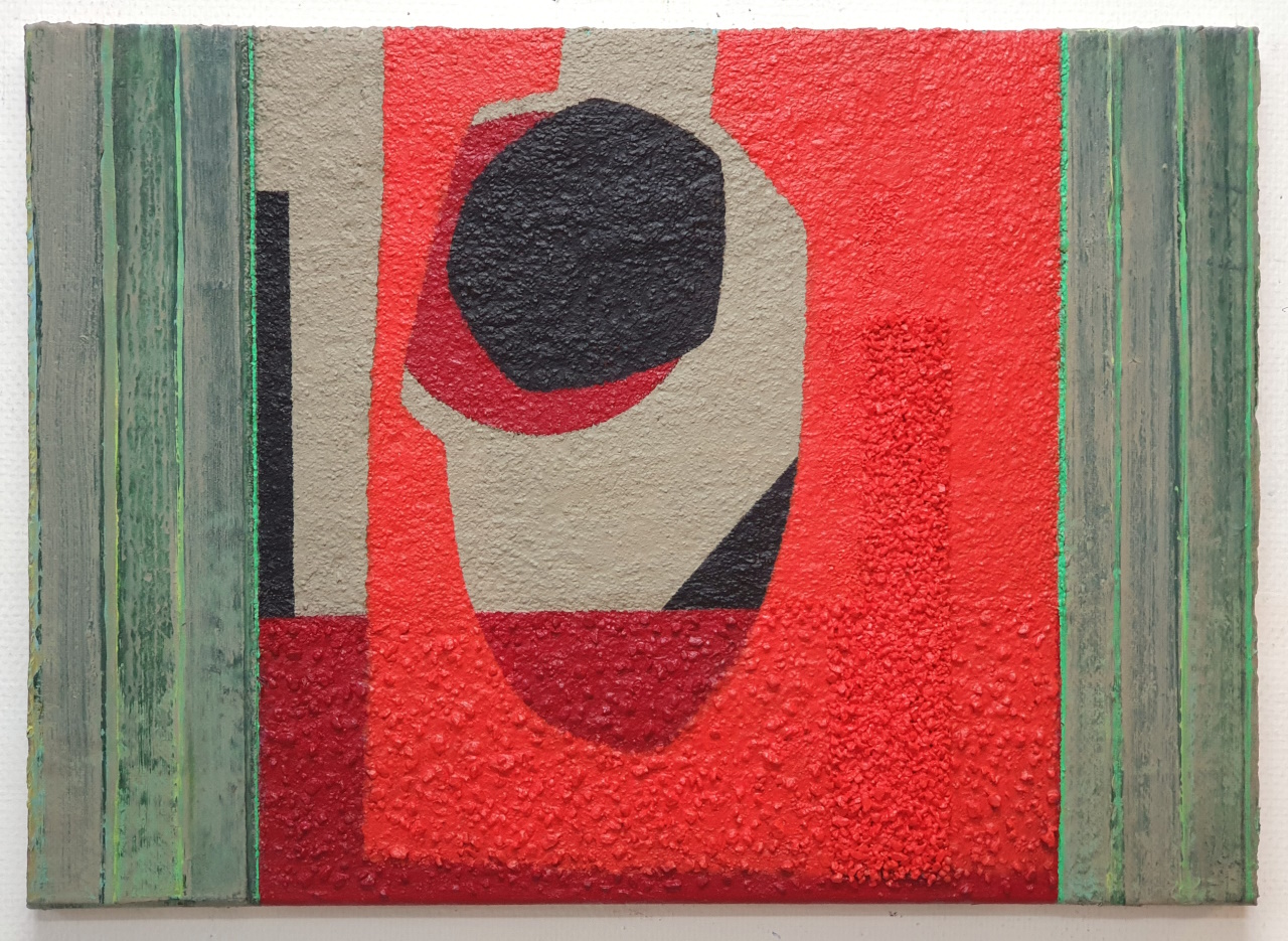 Formation, acrylics-mixedmedia on canvas, 50x70cm
